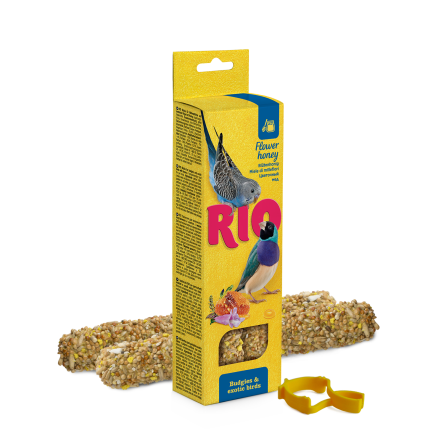 RIO Kolby dla papużek falistych i ptaków egzotycznych z dodatkiem miodu 2x40g