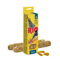 RIO Kolby dla papużek falistych i ptaków egzotycznych z dodatkiem miodu 2x40g