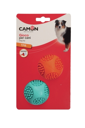 CAMON TPR PIŁKA KOLCE Z DŹWIĘKIEM 6,2cm AD0484