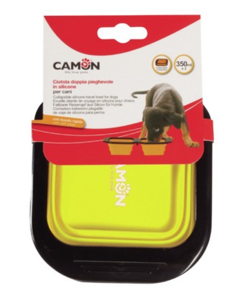 CAMON MISKA PODRÓŻNA SILIKONOWA KWADRAT DUO 2X350ml C0371