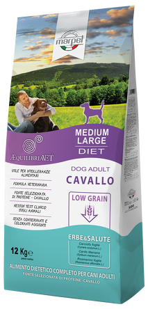 Marpet Æquilibriavet Low Grain Medium/Large Koń-  Monoproteinowa Sucha Karma Dla Psów 12kg 
