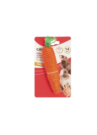 CAMON ZABAWKA MARCHEW Z SIZALU DLA GRYZONI 14CM