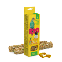 RIO Kolby dla papużek falistych i ptaków egzotycznych z owocami tropikalnymi 2x40g