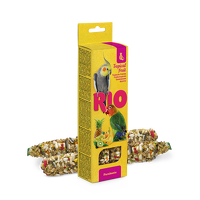 RIO Kolby dla papużek małych i średnich z owocami tropikalnymi 2x75g