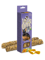 Kolby dla świnek morskich, królików, koszatniczek i szynszyli z ziołami i kwiatami 2x55g