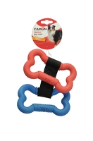 CAMON DOG TOY Zabawka dla psa - podwójna gumowa kość 26cm AD0764