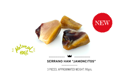 SERRANO HAM BONES mini kawałki z szynki serrano 3 sztuki 90g