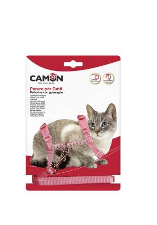 CAMON SZELKI CYRKONIE 10x1400mm ZE SMYCZĄ DLA KOTA