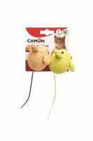 CAMON CAT TOY MYSZKI TKANINOWE Z KOCIMIĘTKĄ 2szt AG011/G