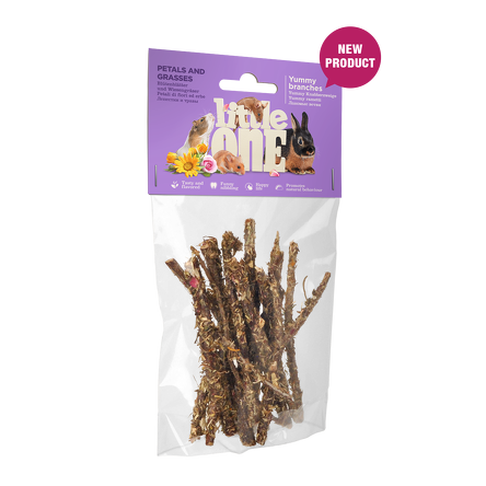 Little One Yummy gałązki z płatkami i trawami  35g