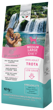 Marpet Æquilibriavet Low Grain Medium/Large Pstrąg-  Monoproteinowa Sucha Karma Dla Psów 1,5kg 