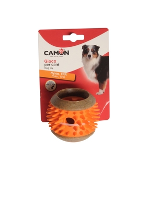 CAMON DOG TOY Zabawka dla psa  z kolcami TPR w kształcie cylindra na przysmaki 8cm AD0746