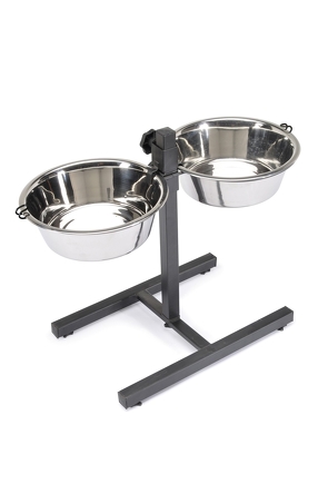 CAMON MISKI METALOWE NA STOJAKU REGULOWANYM 2X4000ml C026/5