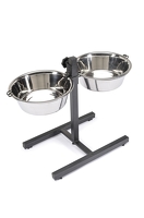 CAMON MISKI METALOWE NA STOJAKU REGULOWANYM 2X4000ml C026/5