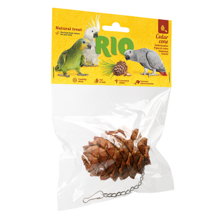 RIO Cedrowa szyszka. Przysmak-zabawka dla ptaków