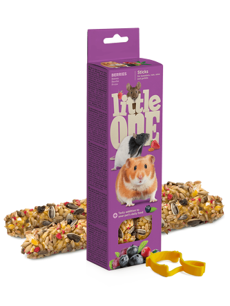 Kolby dla chomików, szczurów, myszy i myszoskoczków z jagodami 2x60g