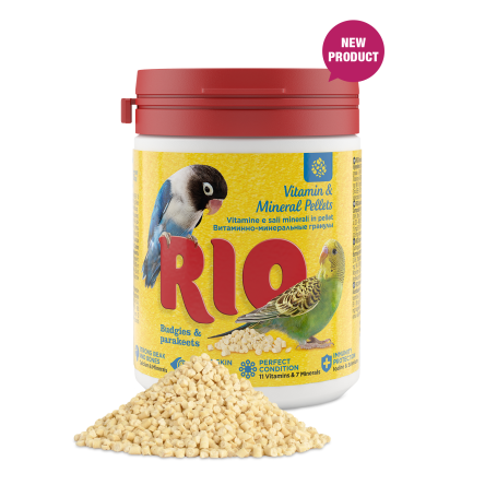 RIO Witaminowo-mineralne granulki dla papużek falistych i papug 120g