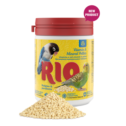 RIO Witaminowo-mineralne granulki dla papużek falistych i papug 120g