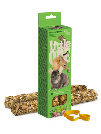 Kolby dla świnek morskich, królików, koszatniczek i szynszyli z trawą łąkową 2x55g