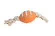 CAMON DOG TOY RUBBER PIŁKA OWALNA Z LINĄ 10,5cm AD0725 - 2