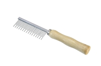 CAMON GRZEBIEŃ Z DREWNIANĄ RĄCZKĄ NAPRZEMIENNY